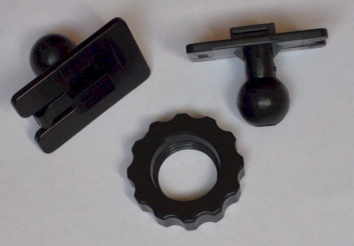 Windshield Mount Ball Swivel & Ring